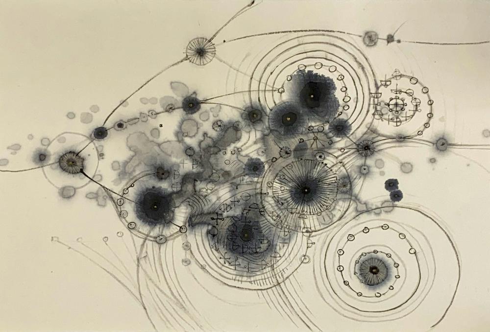 Spirals to Merged Memories #2, 2023, Fumiyo Yoshikawa