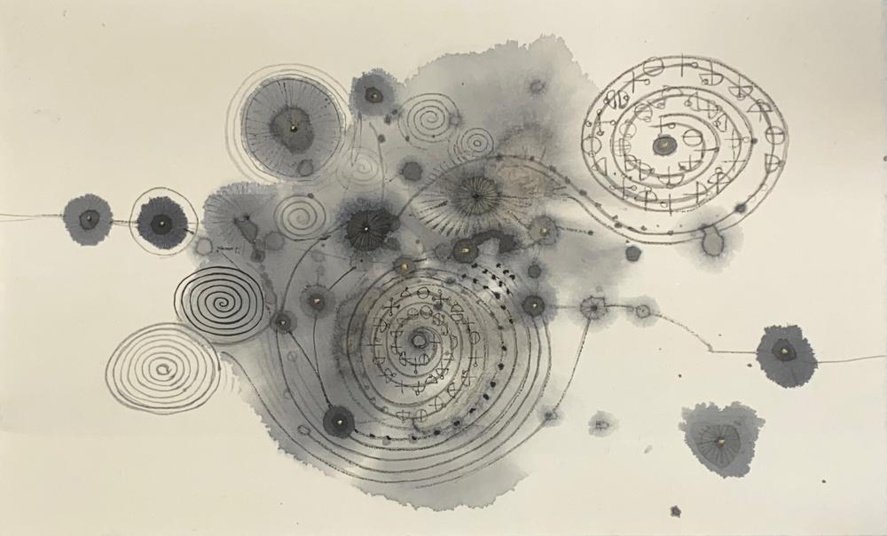 Spirals to Merged Memories #3, 2023, Fumiyo Yoshikawa