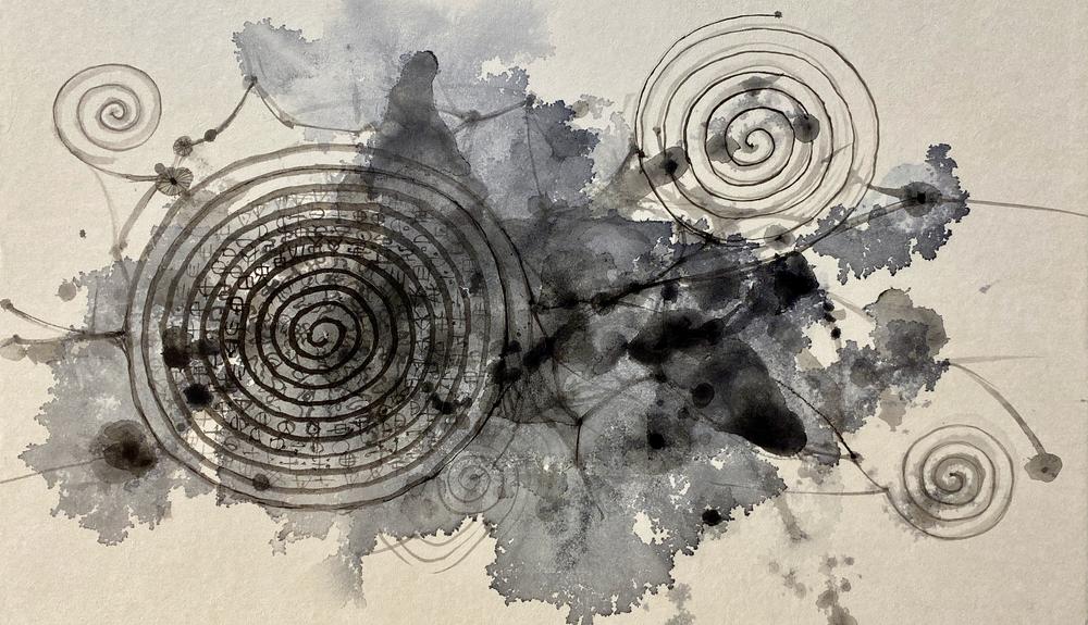 Spirals to Merged Memories #5, 2023, Fumiyo Yoshikawa