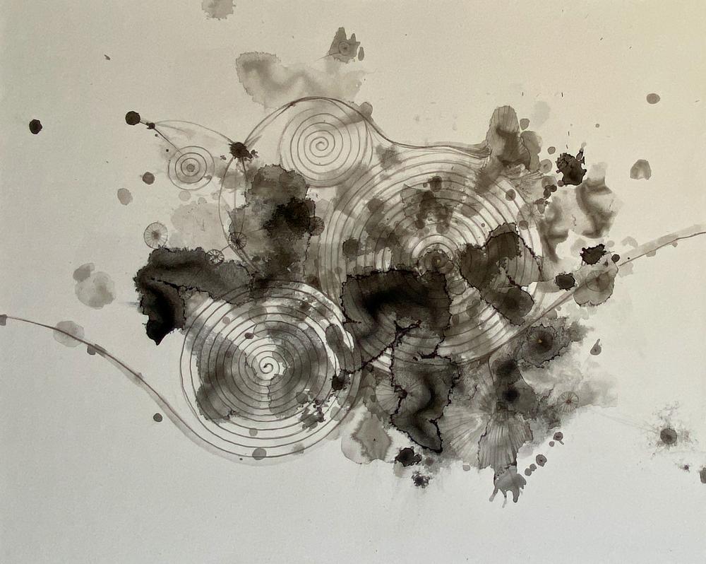 Spirals to Merged Memories #7, 2023, Fumiyo Yoshikawa