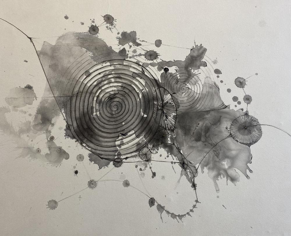 Spirals to Merged Memories #8, 2023, Fumiyo Yoshikawa