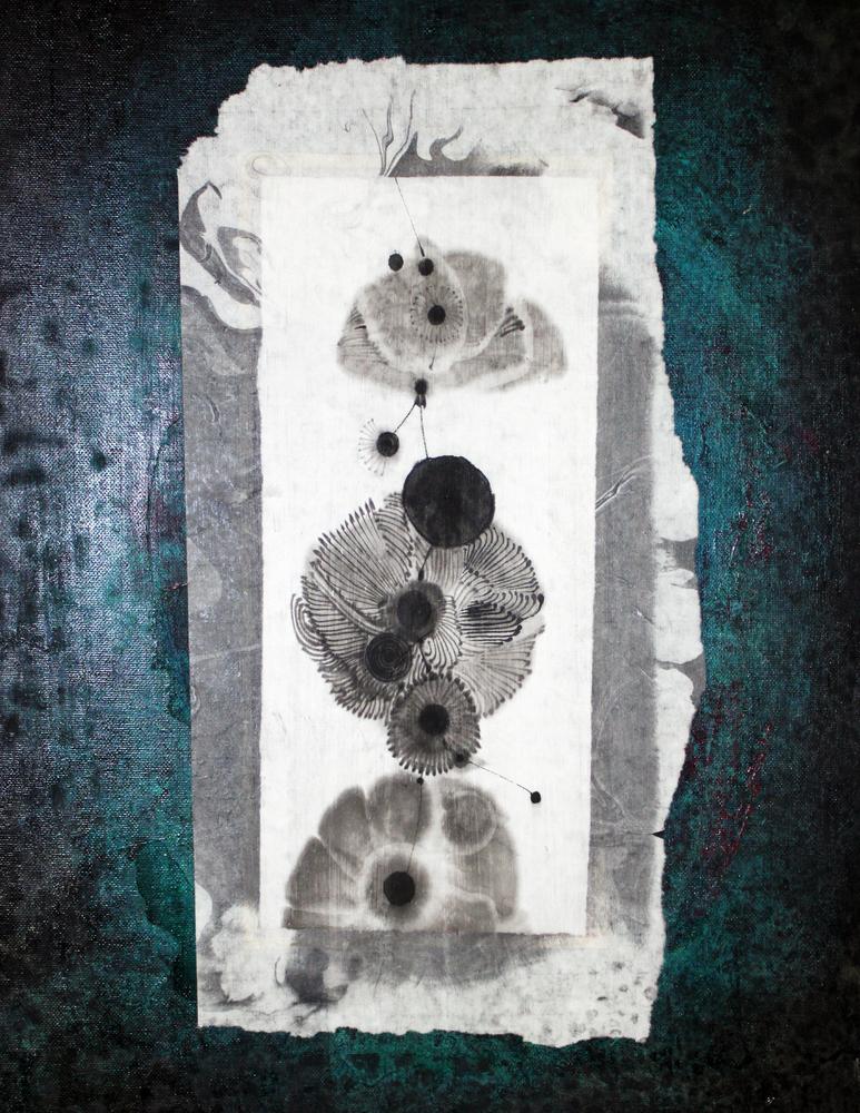 A Realm 2(green), 2014, Fumiyo Yoshikawa