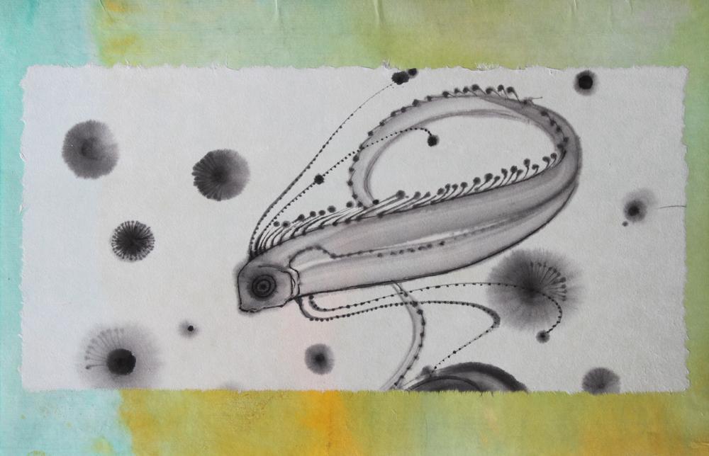 A Messenger from the Deep Realm, 2014, Fumiyo Yoshikawa