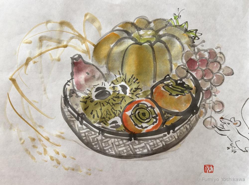 Fall Harvest Basket 2, 2026, Fumiyo Yoshikawa